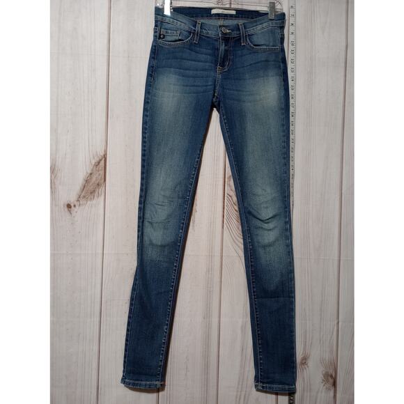KanCan Jeans Womens 25 Blue Skinny Stretch Denim High Rise BK1089L‎ Made USA - Picture 1 of 6